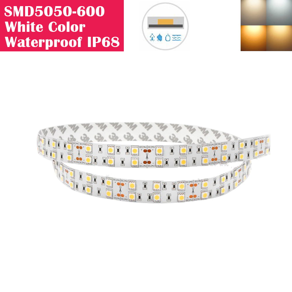 5 Meters SMD5050 Waterproof IP68 600LEDs Flexible LED Strip Lights